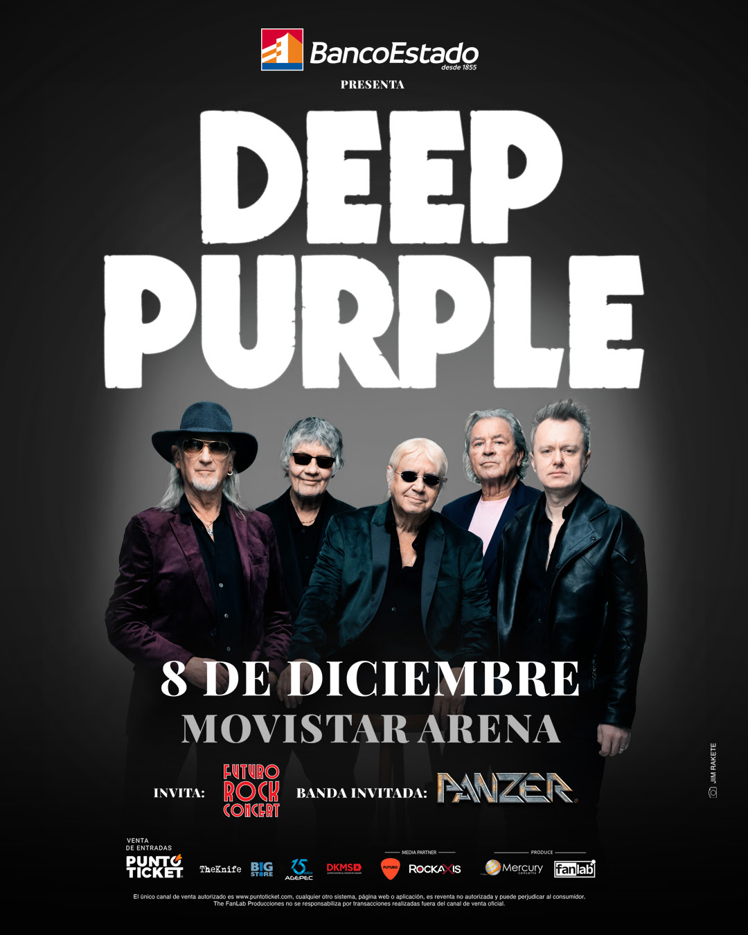 Panzer abrirá el regreso de Deep Purple a Chile